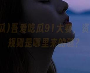 吾爱吃瓜91大赛，资源的分配规则是哪里来的谜？