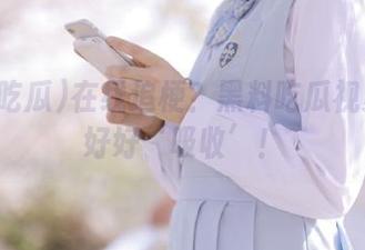 在线追梗？黑料吃瓜视频教你好好‘吸收’！